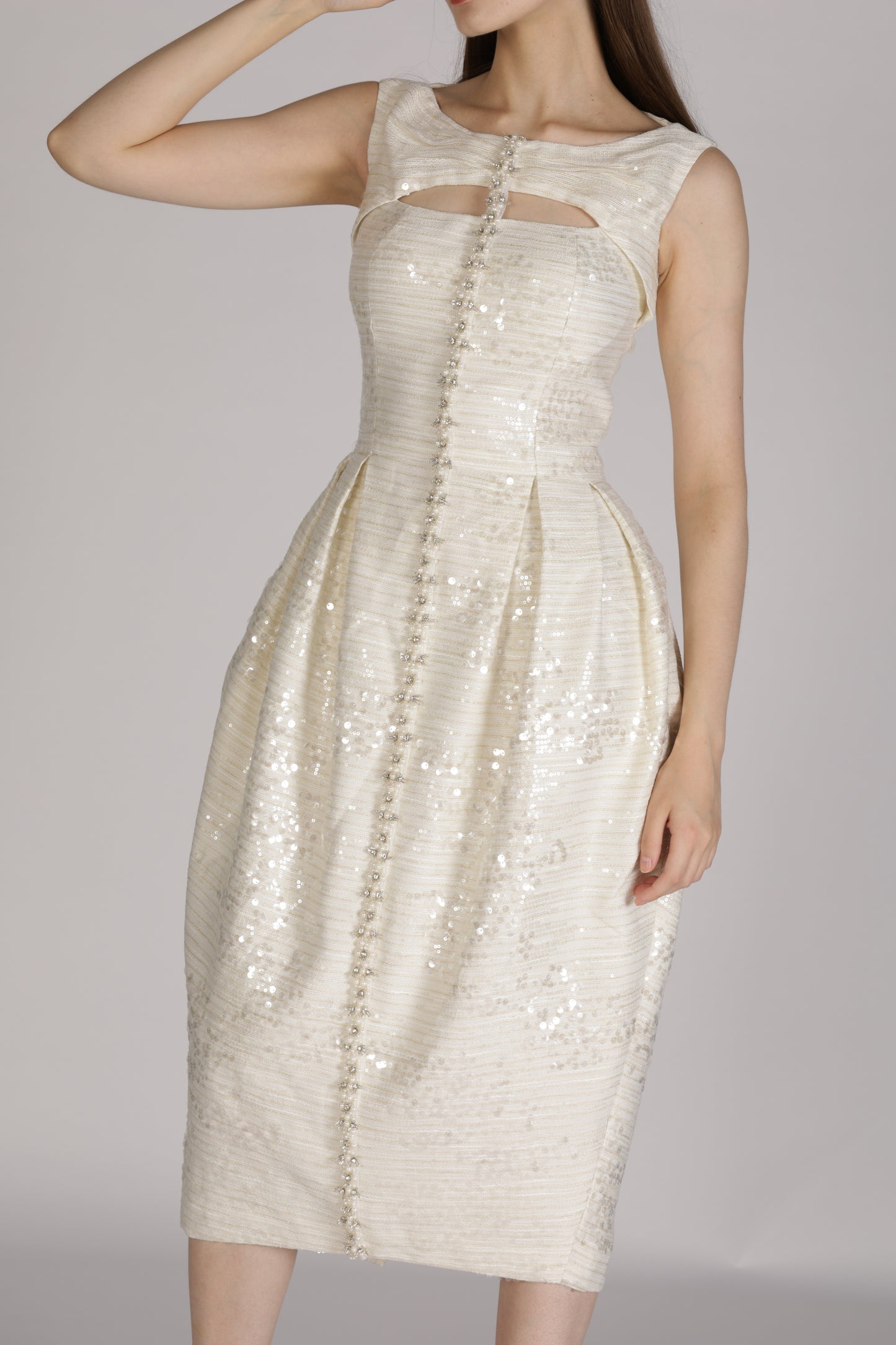 Embroidered Midi Dress