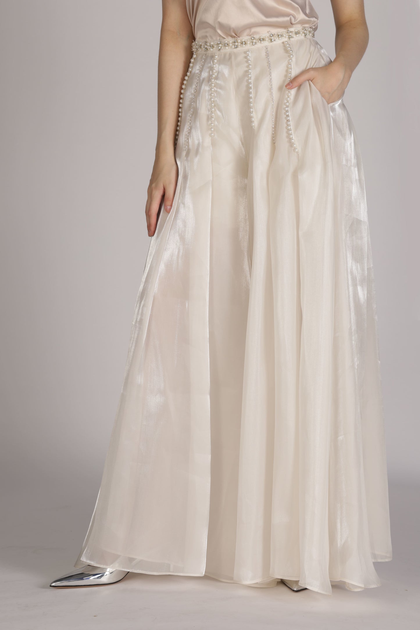 Moonlit lvory pant