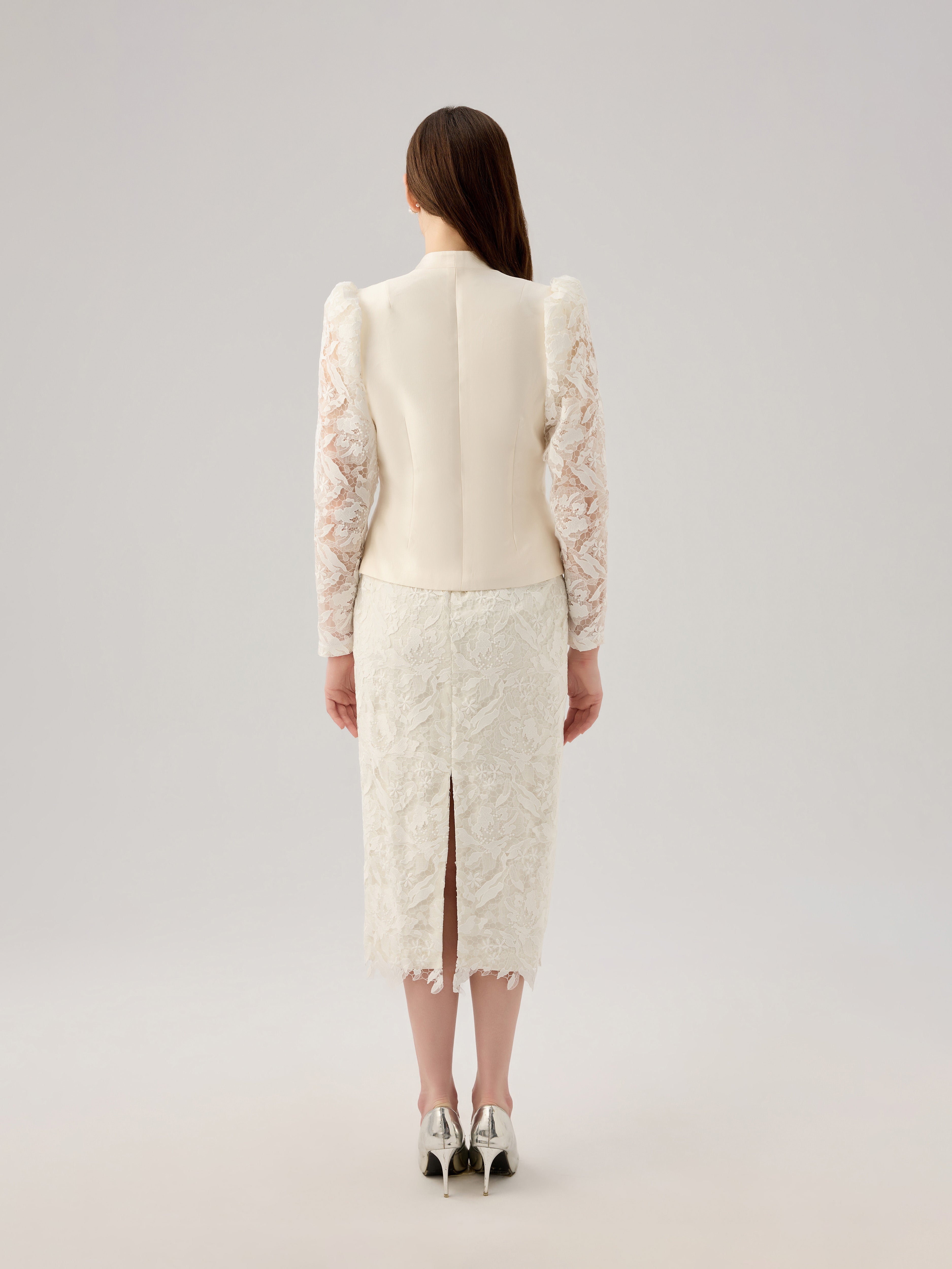 CLASSIC WHITE LACE JACKET