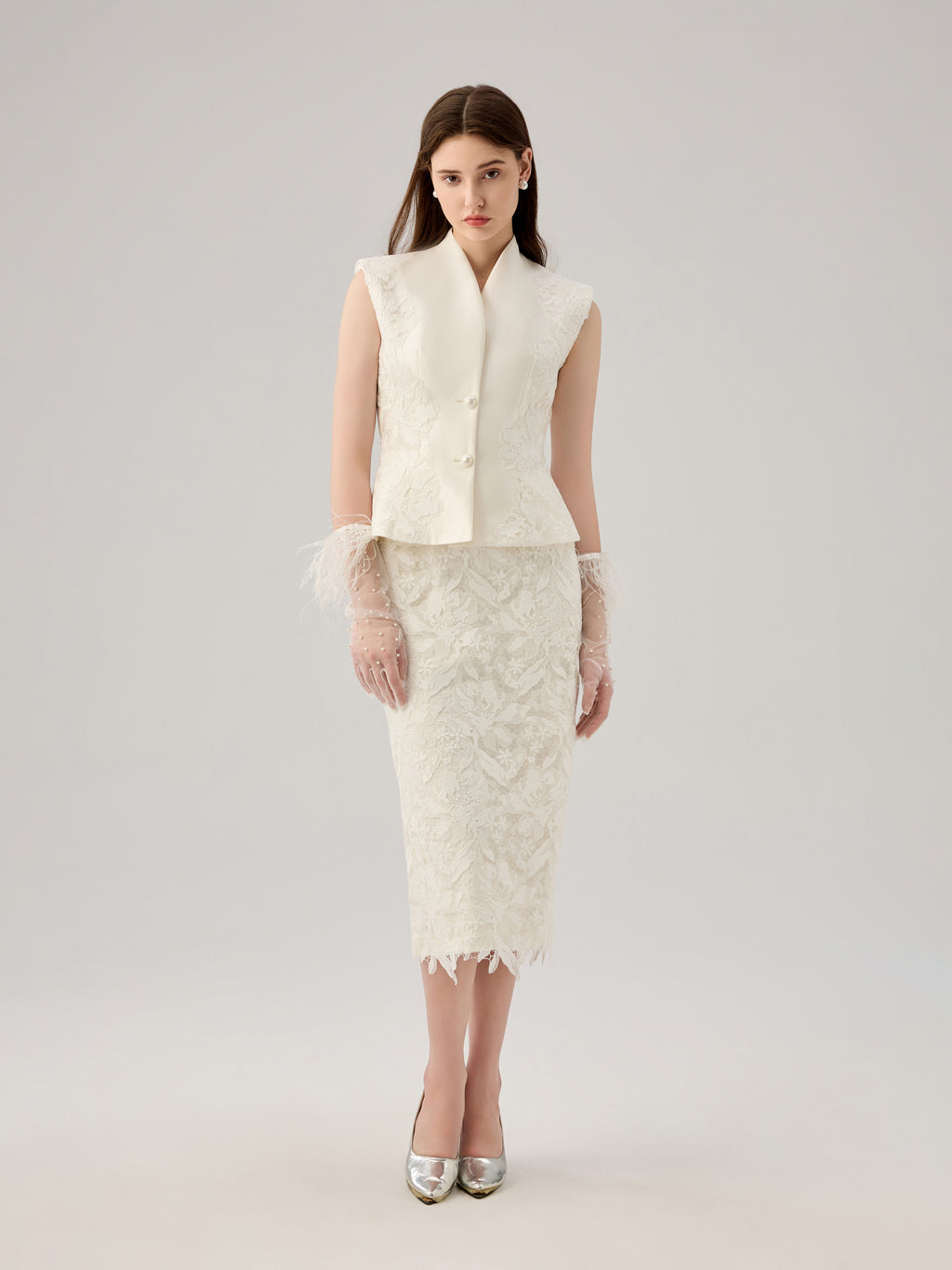 SILK LACE VEST