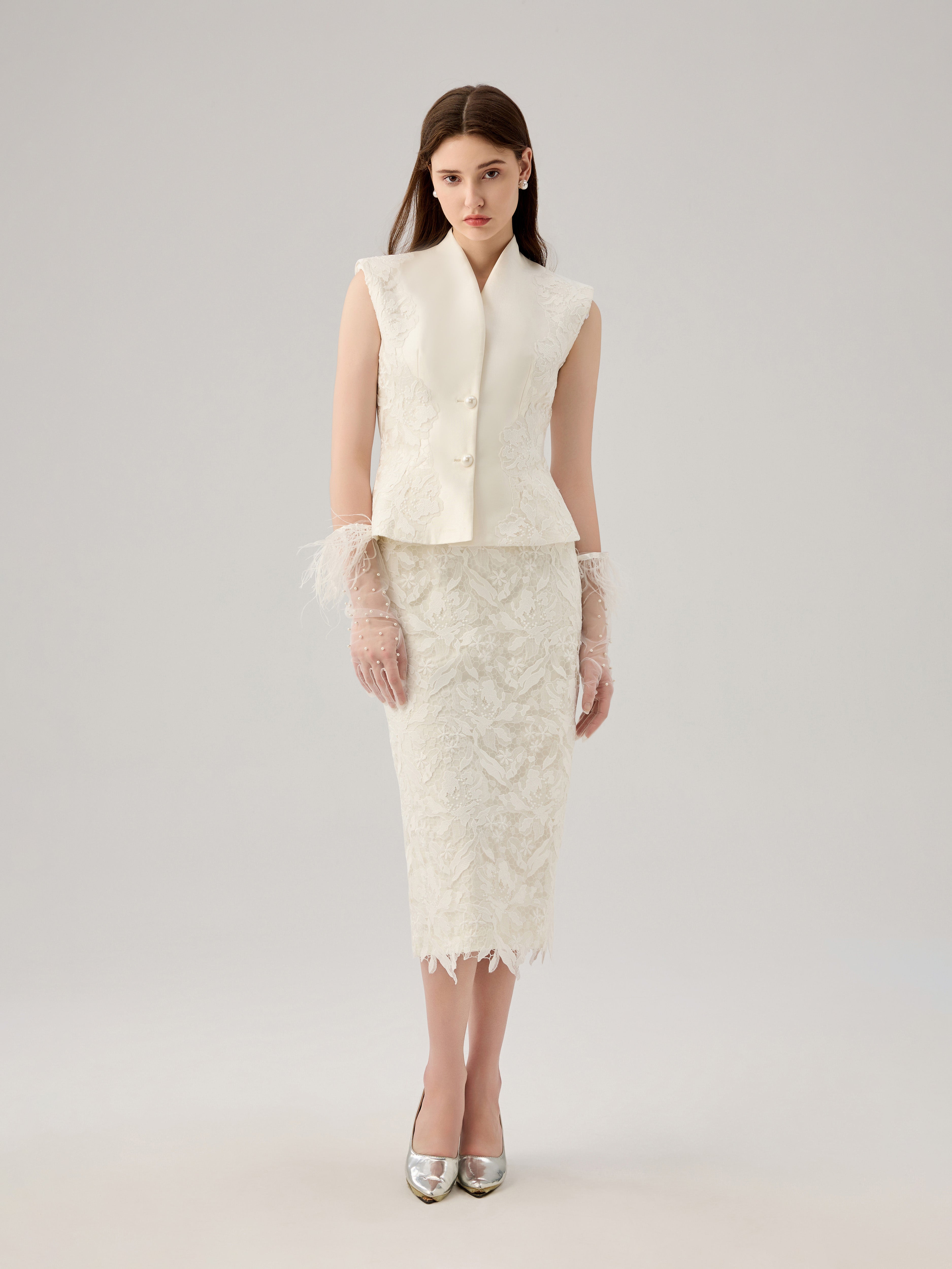 SILK LACE VEST