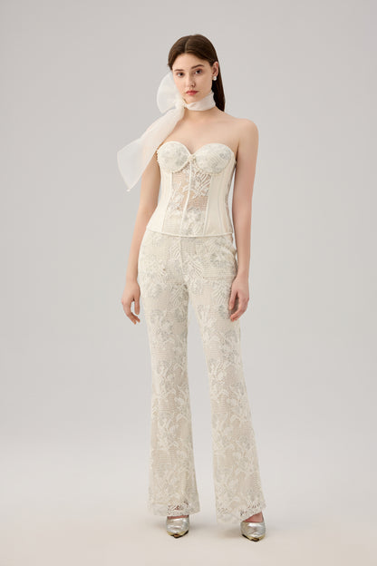 Lace bell pant