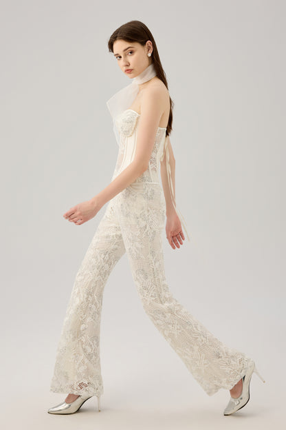 Lace bell pant