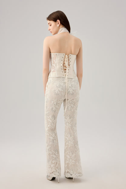 Pearl patched corset