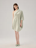 ONE SHOULDER ACID DRESS