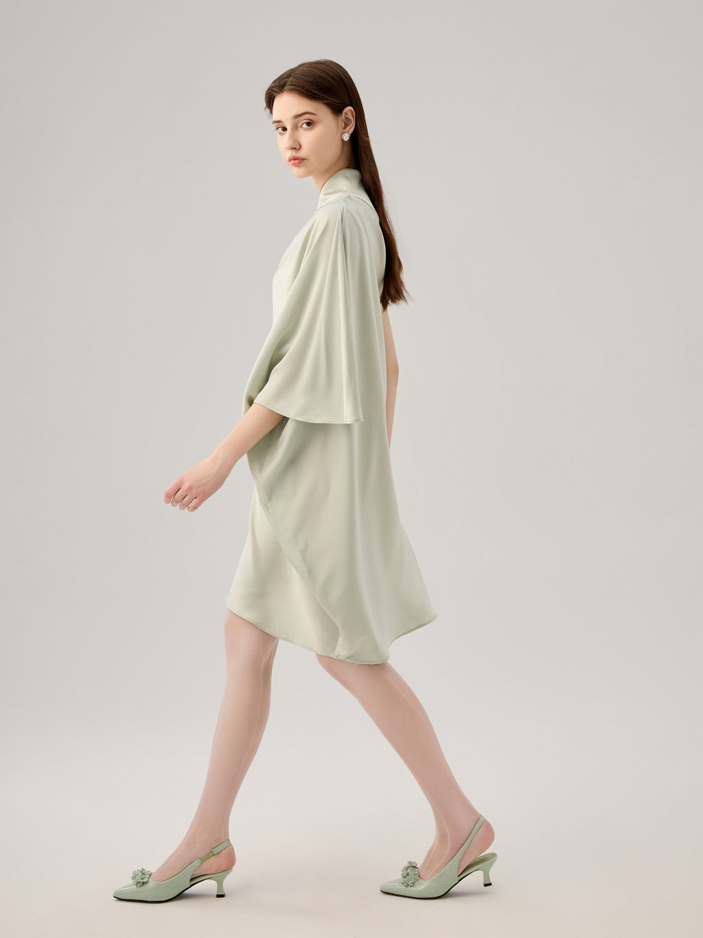 ONE SHOULDER ACID DRESS