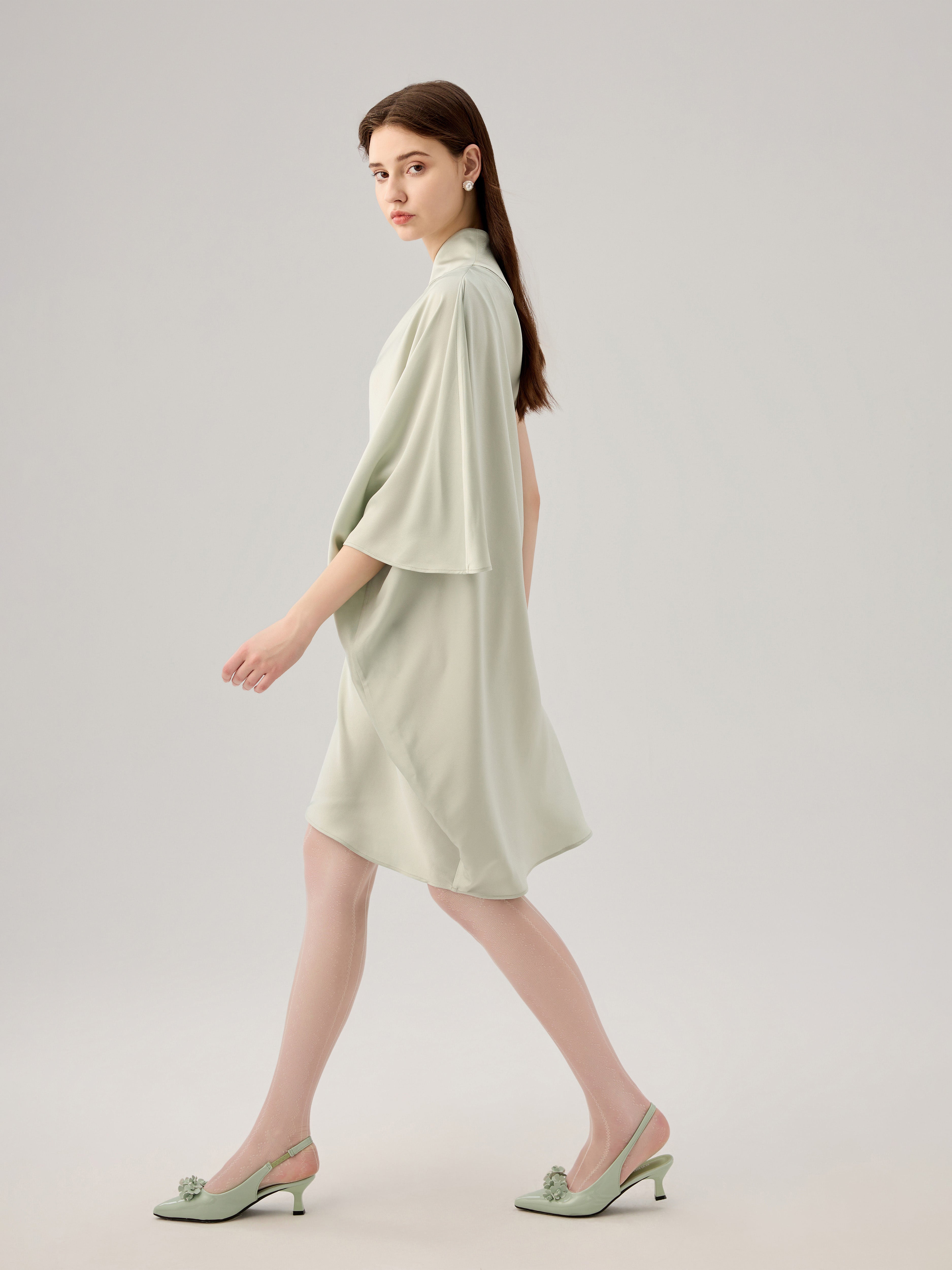 ONE SHOULDER ACID DRESS