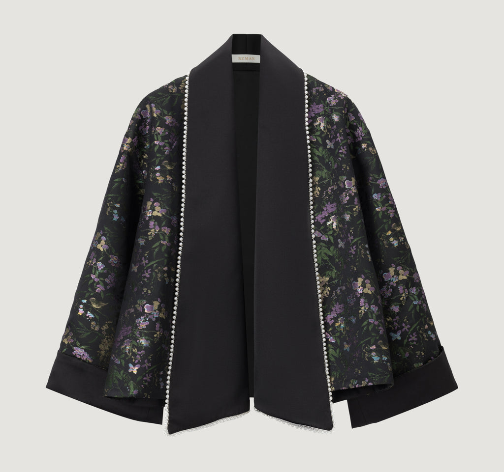 Reversble jacquard jacket