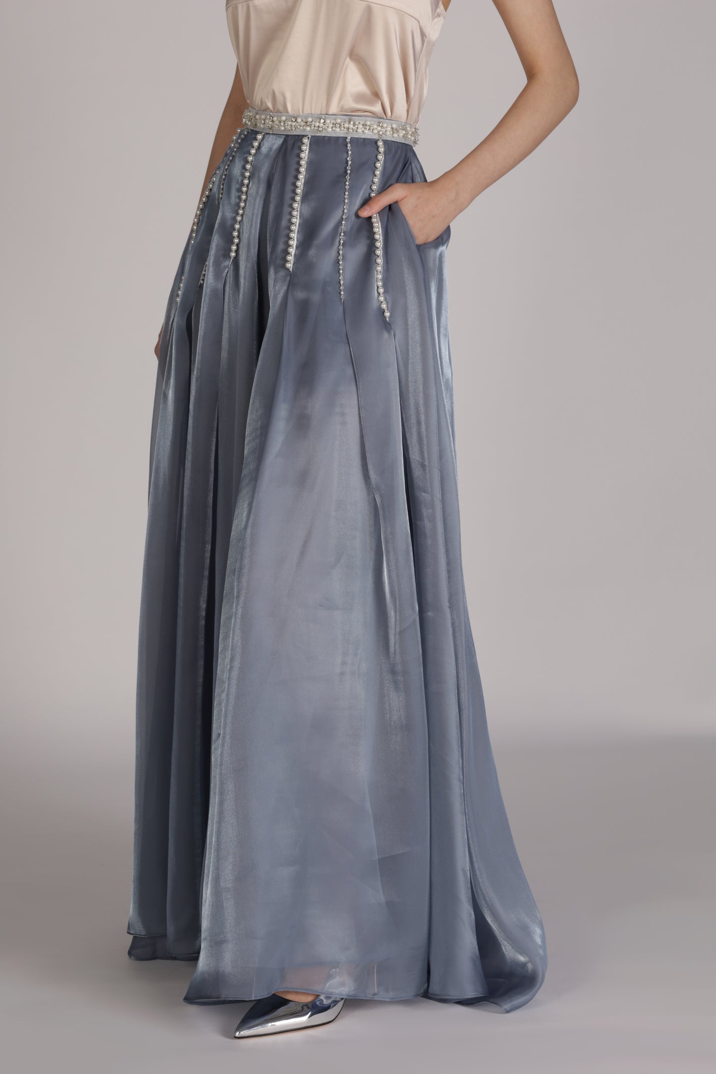 Moonlit lvory pant