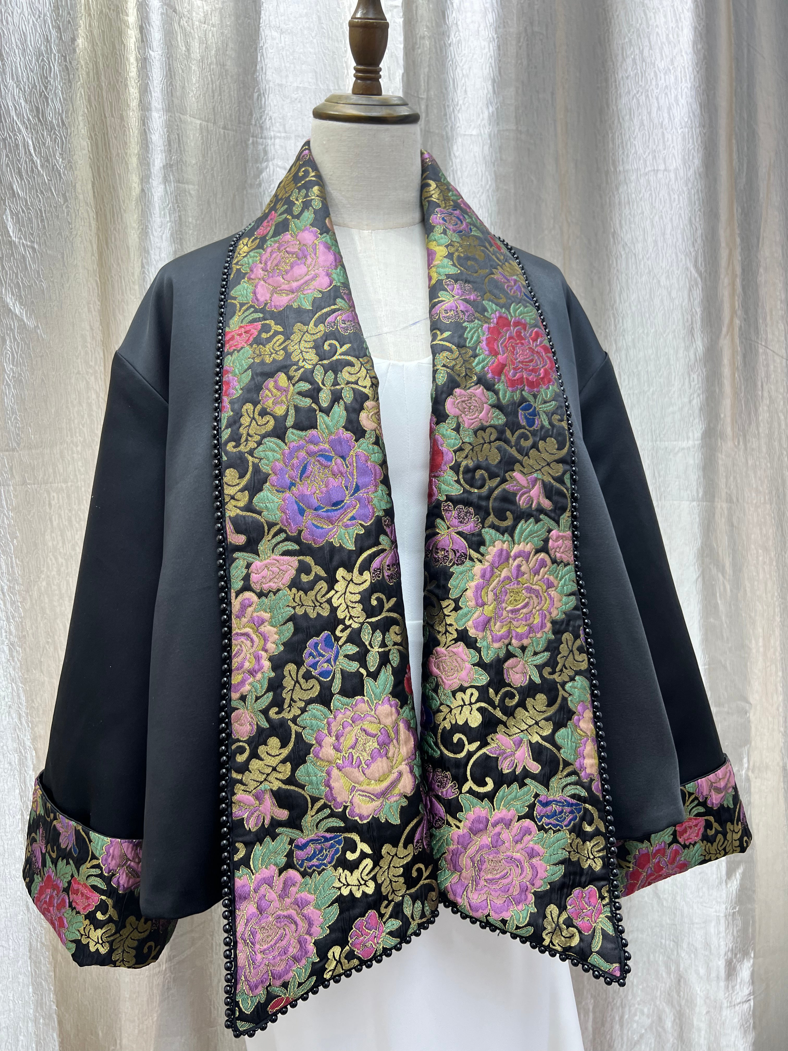 Reversble jacquard jacket