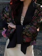 Reversble jacquard jacket