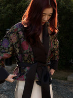 Reversble jacquard jacket