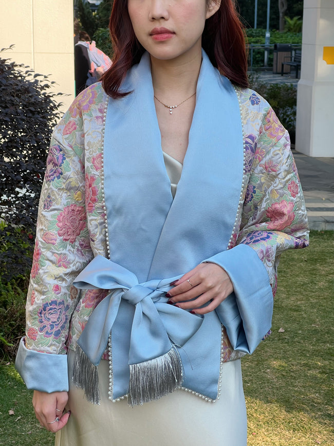 Reversible Jacquard jacket Hover Image