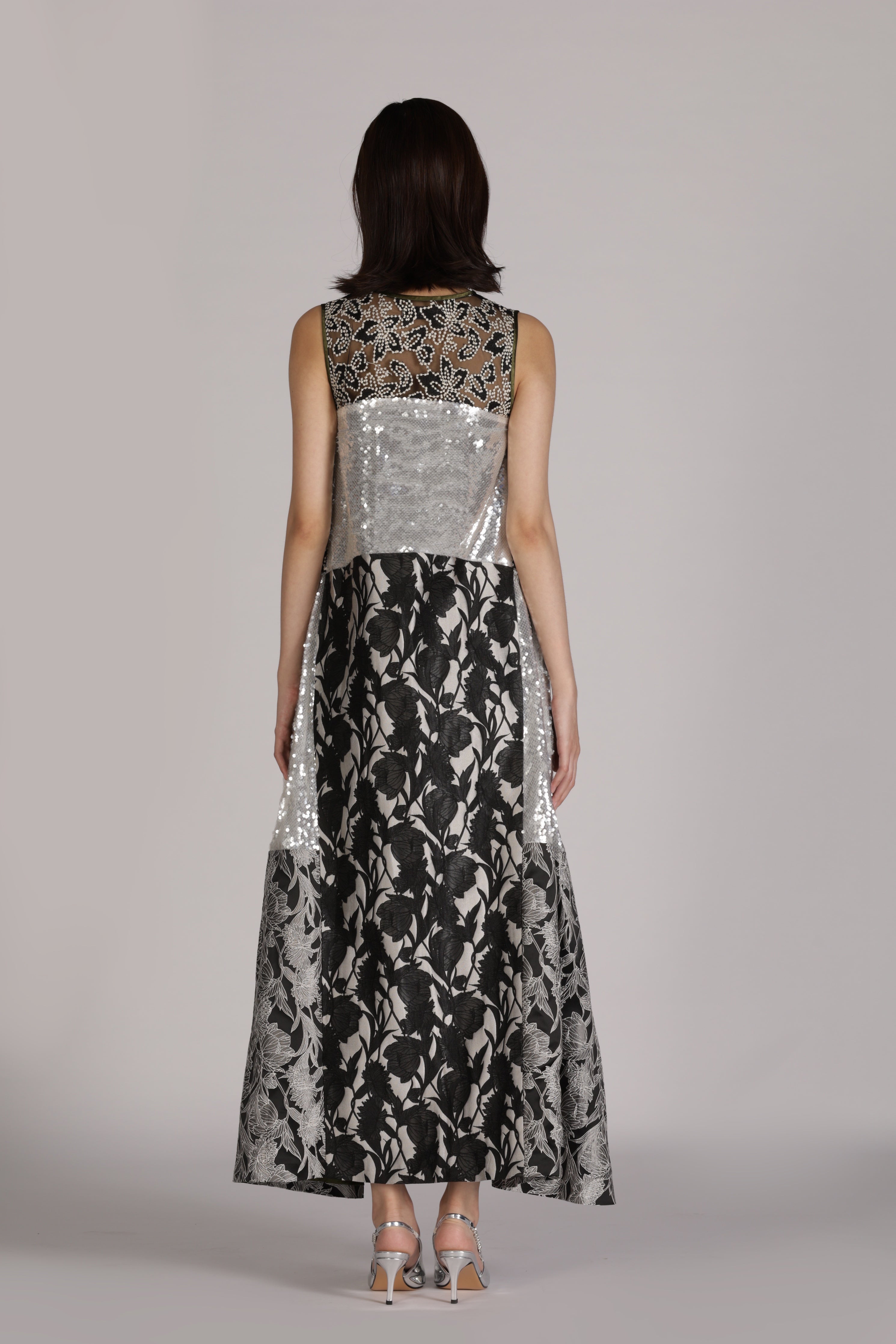 Patchwork Sequin Dress