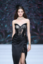 Butterfly lace corset