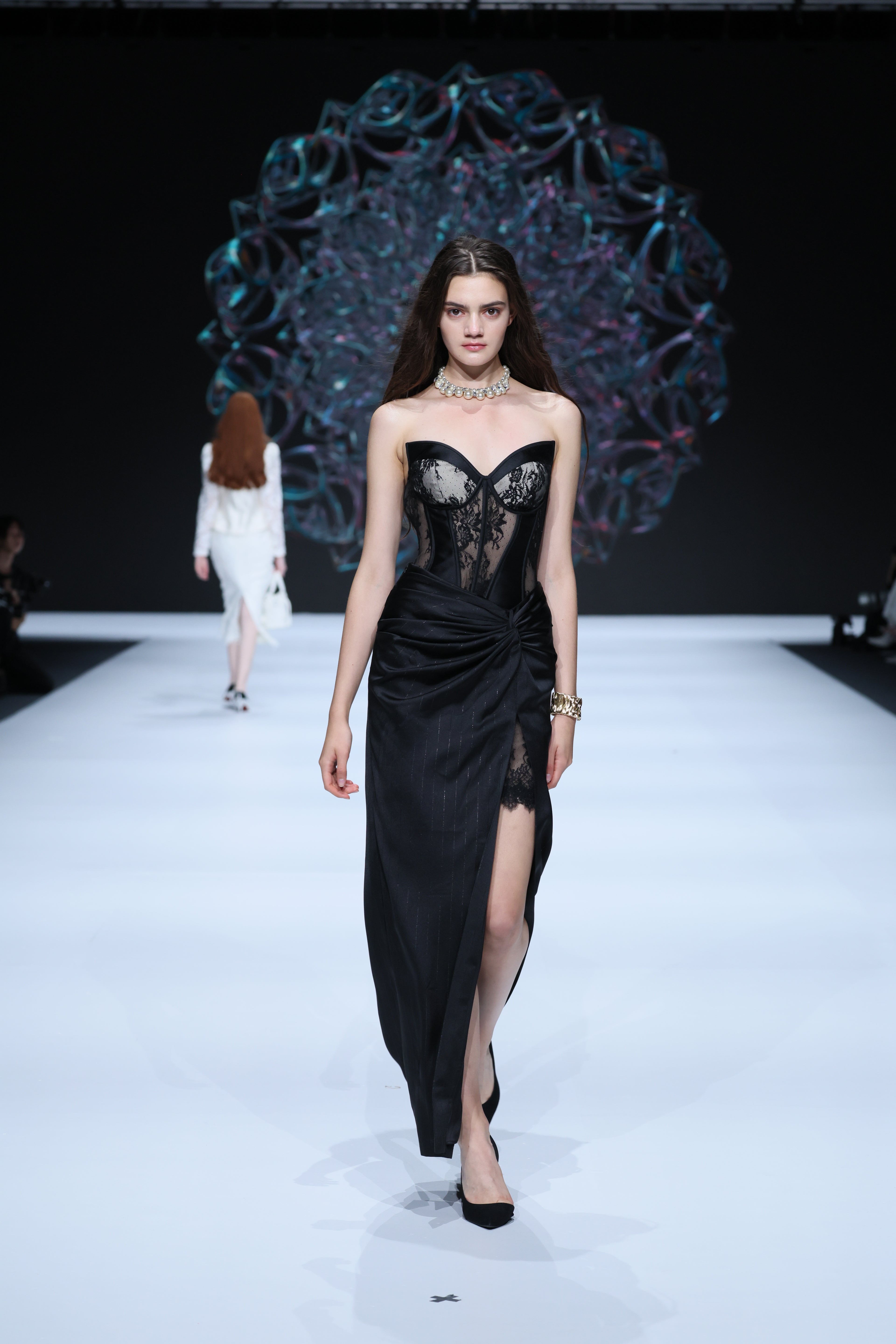 Butterfly lace corset