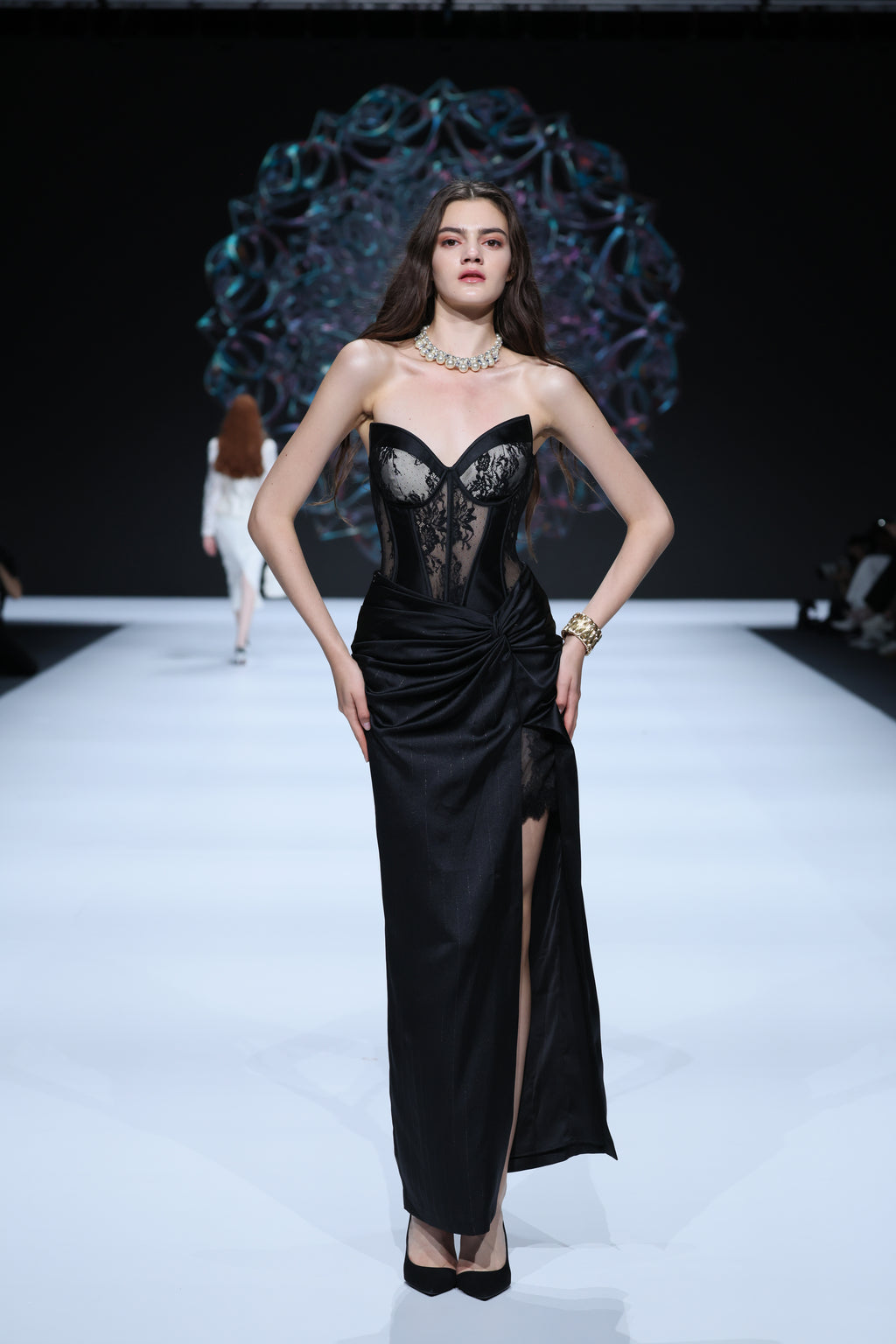 Butterfly lace corset