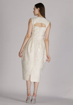 Embroidered Midi Dress