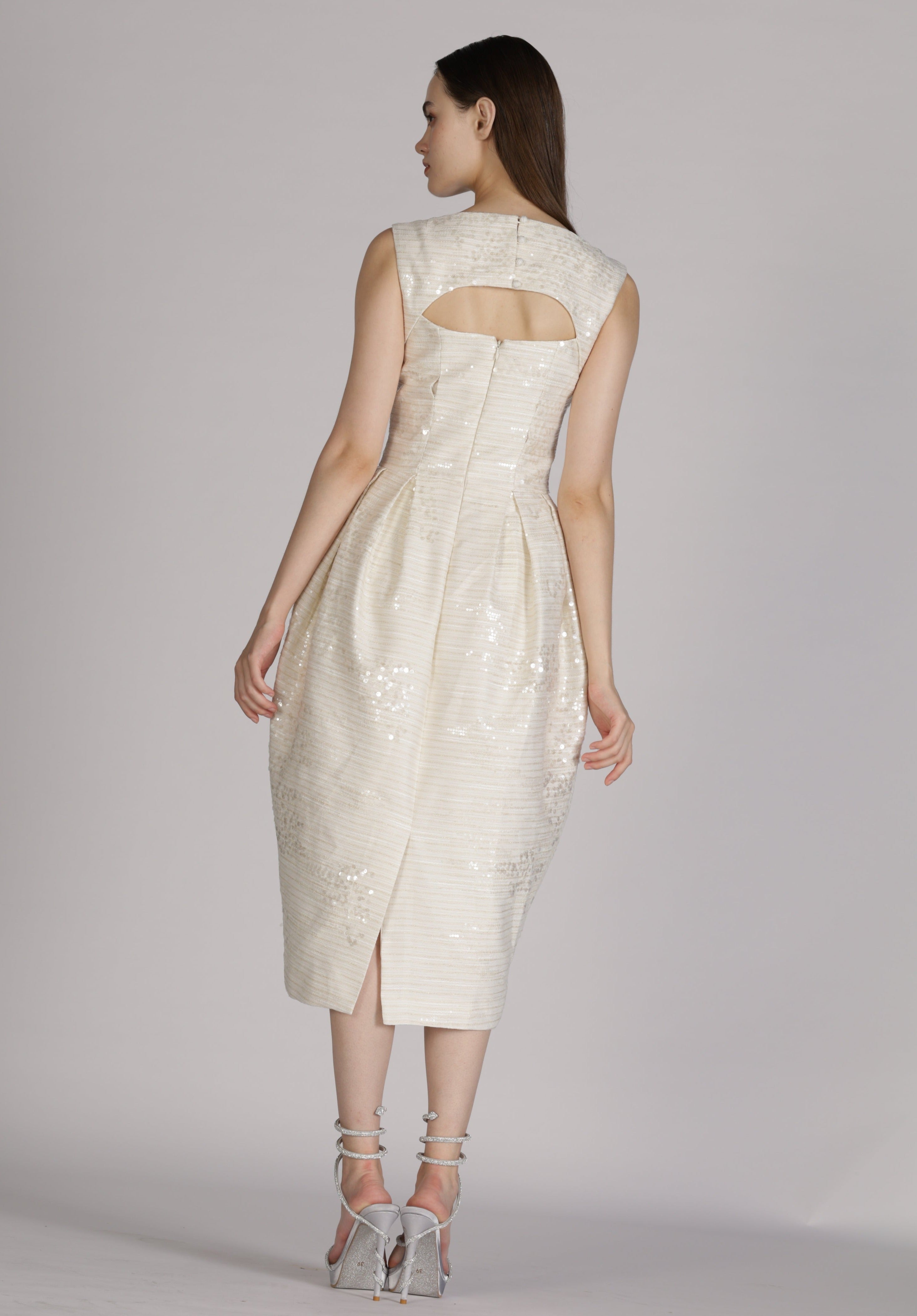 Embroidered Midi Dress