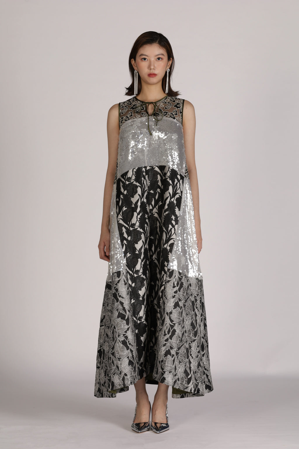 Patchwork Sequin Dress