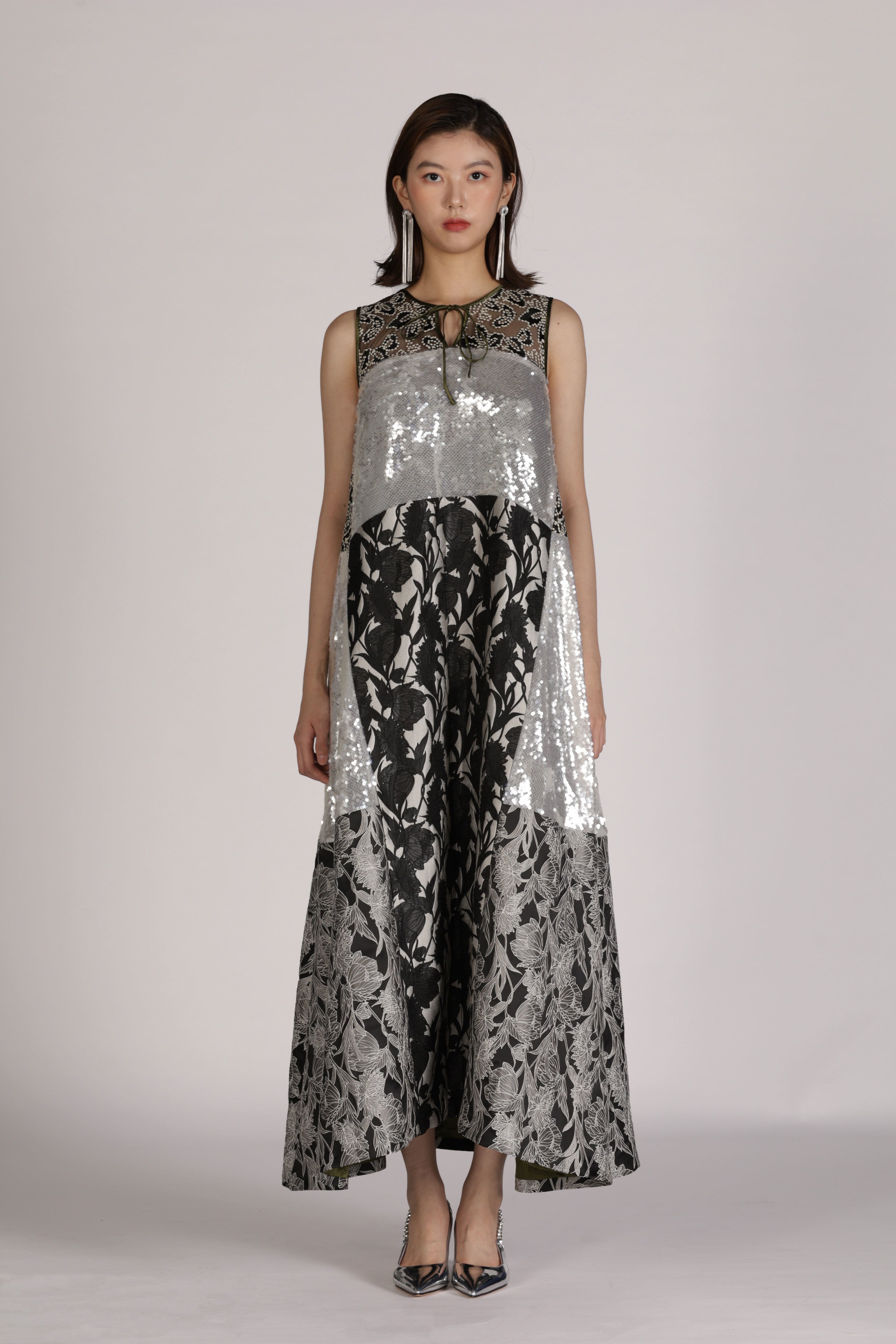 Patchwork Sequin Dress