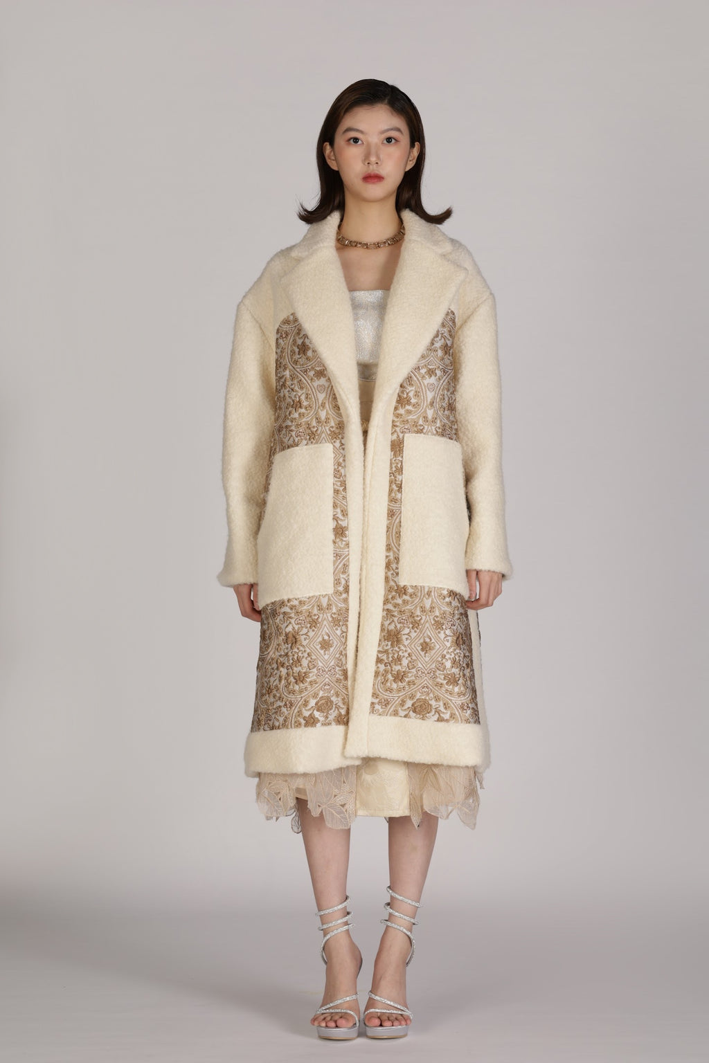 Dropped shoulder Coat