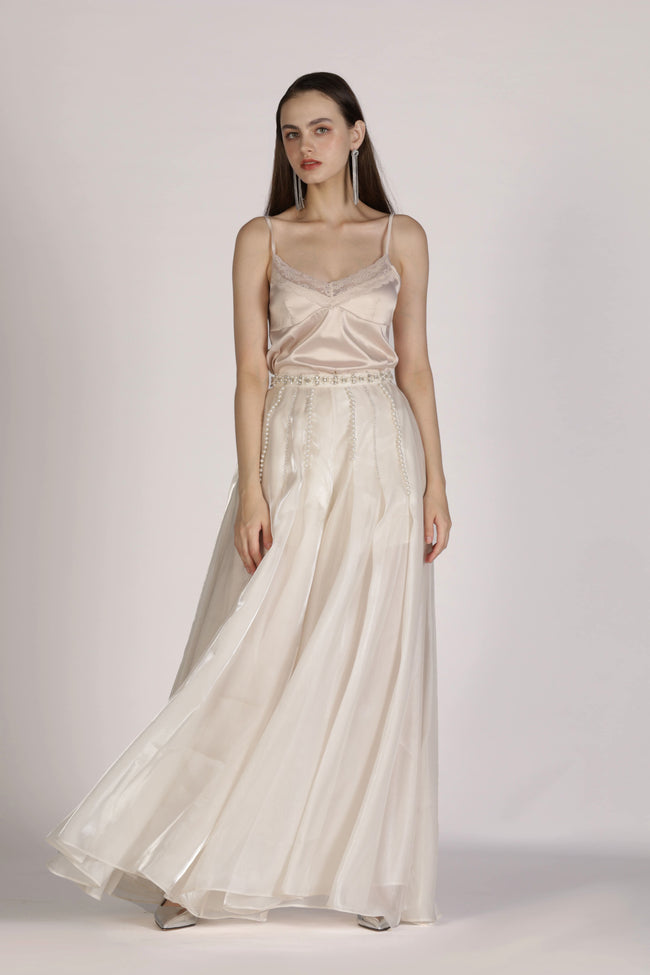 Moonlit lvory pant Hover Image