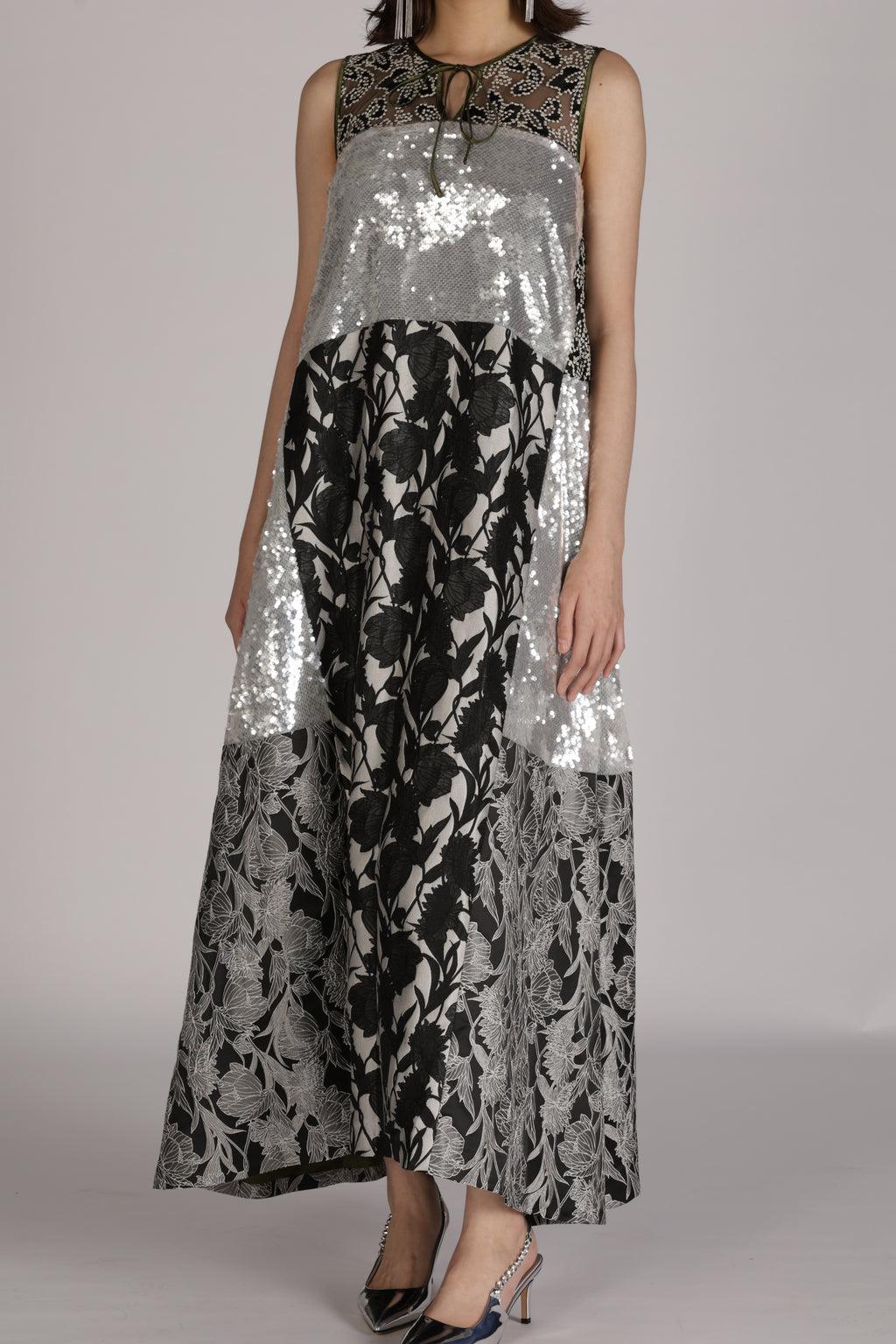 Patchwork Sequin Dress