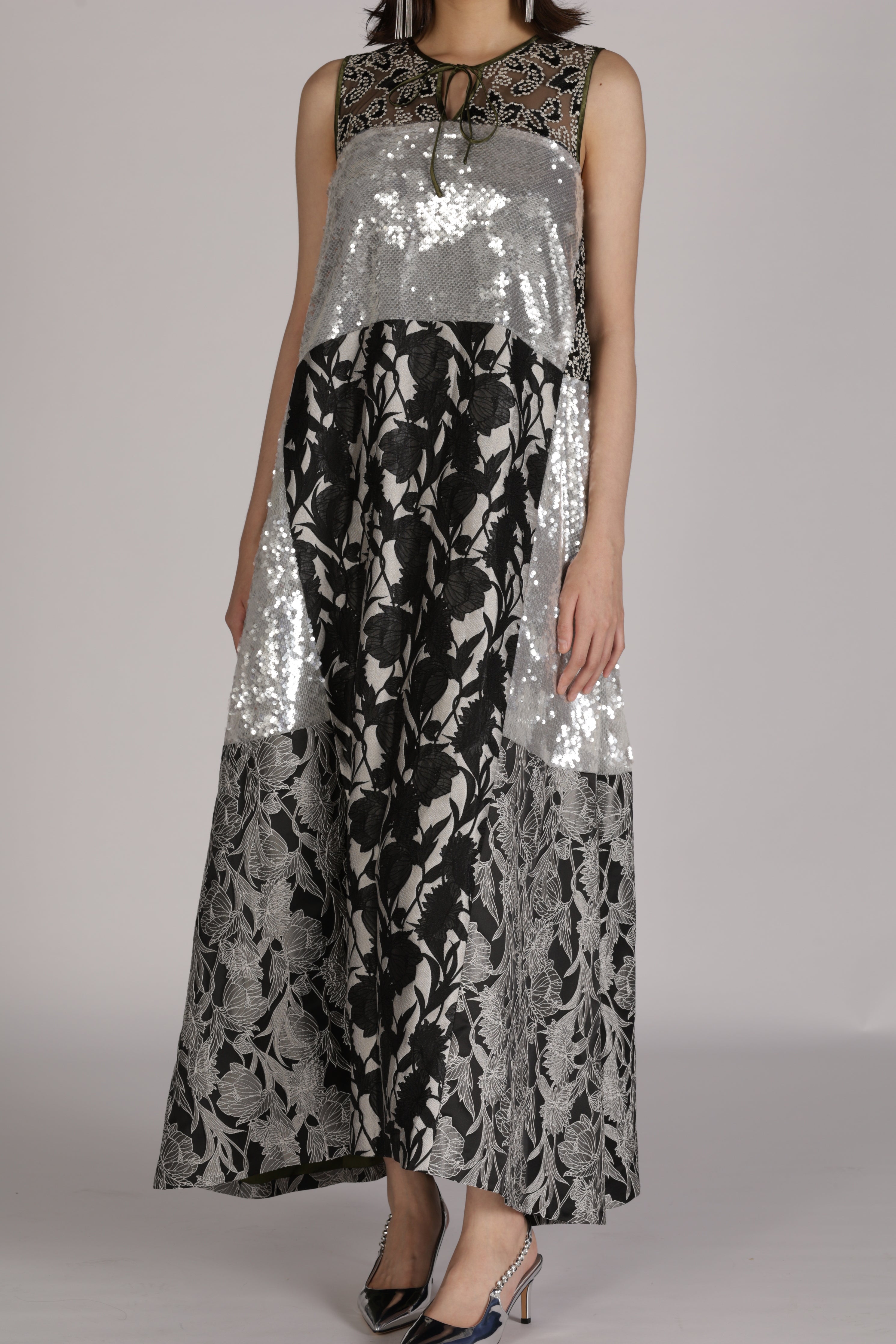 Patchwork Sequin Dress