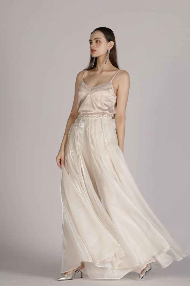 Moonlit lvory pant Main Image