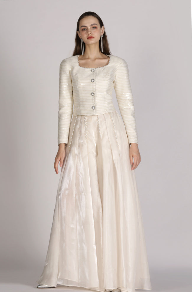 Moonit lvory Jacket Hover Image