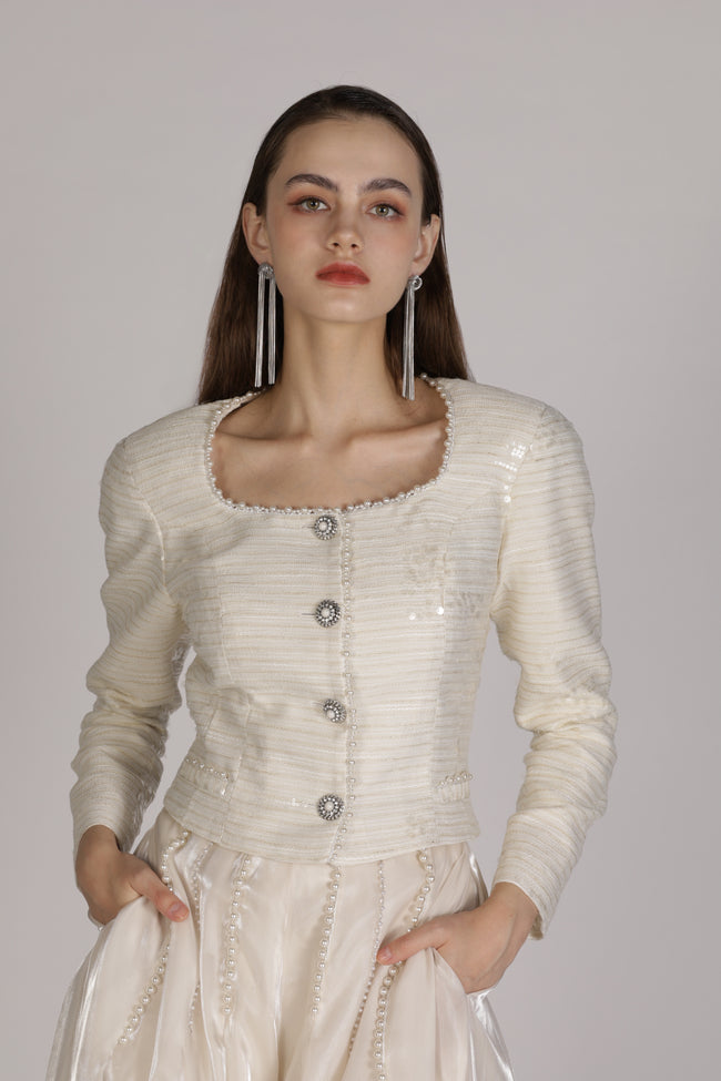 Moonit lvory Jacket Main Image